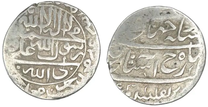 روی و پشت «۱ عباسی — شاهرخ‌شاه افشار، ۱۷۵۰–۱۷۵۷ م» — عکس رکورد کاتالوگ نومیستا