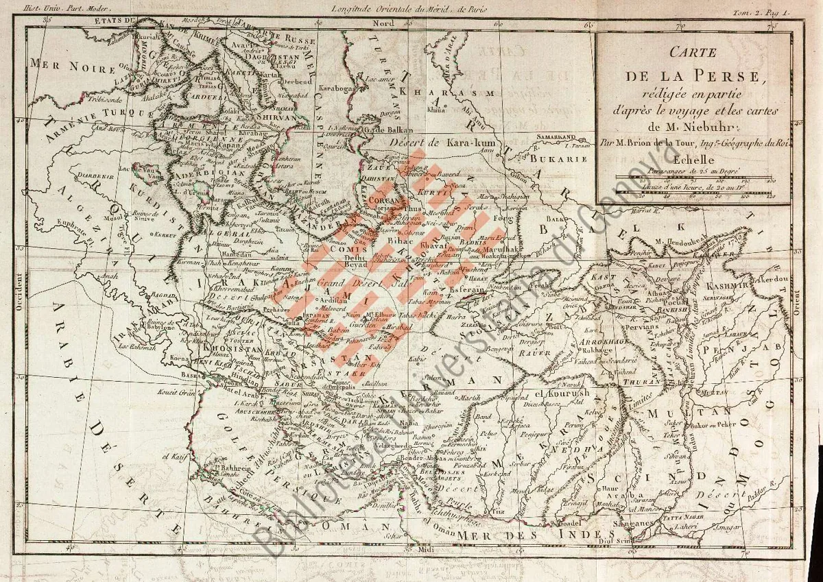 Carte de la Perse... — تصویر رکورد یوروپیانا