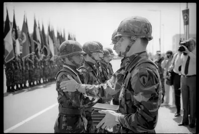 S/w-Fotografie: Recognition Day der U.S. Army Berlin Brigade in Berlin-Lichterfelde — تصویر رکورد یوروپیانا