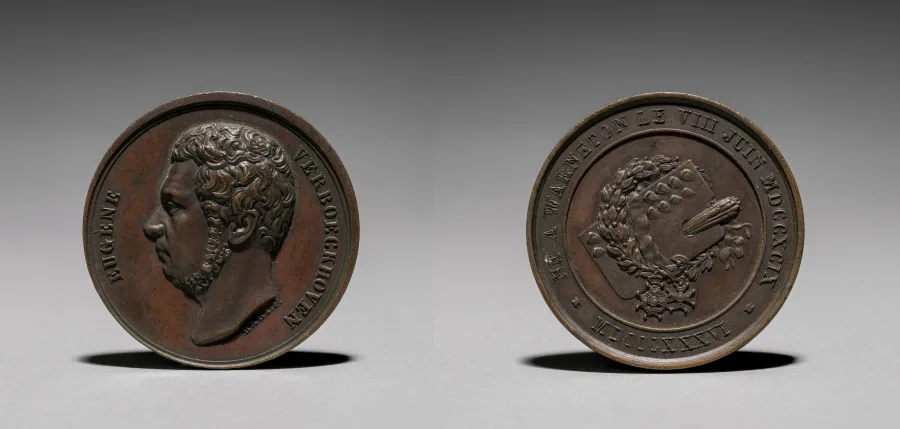 Medal: Eugene Verboeckhoven — تصویر رکورد موزهٔ هنر کلیولند (دسترسی آزاد)