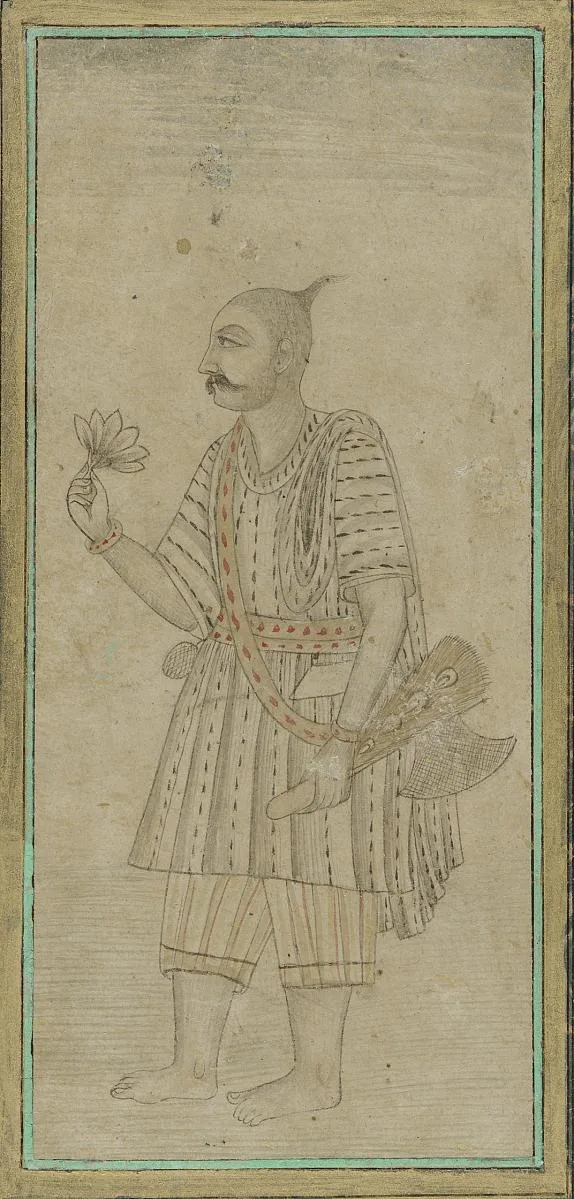 Standing figure of a man, a sadhu — تصویر رکورد موزهٔ ملی هنر آسیایی اسمیتسونیان (دسترسی آزاد)