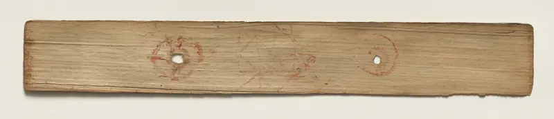Leaf from a Buddhist Manuscript (verso) — تصویر رکورد موزهٔ هنر کلیولند (دسترسی آزاد) — شمارهٔ رکورد 1949.227.28.b