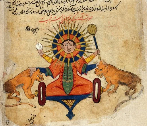 The Sun from Persian Manuscript 373 — تصویر رکورد یوروپیانا