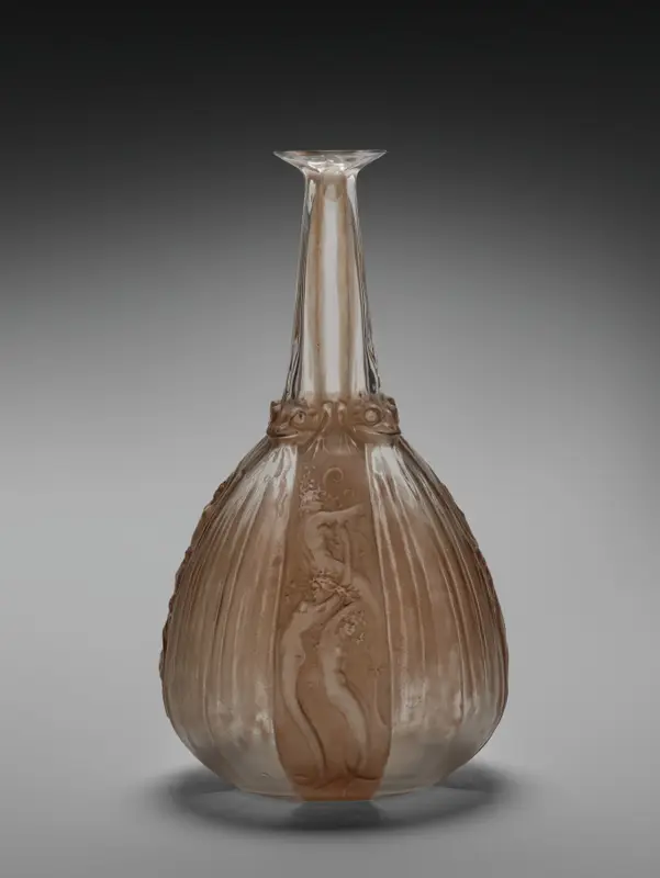 Mermaids and Frogs Decanter (Carafe sirènes et grenouilles) — تصویر رکورد موزهٔ هنر کلیولند (دسترسی آزاد)