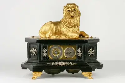 Tischuhr mit Löwenautomat, Augsburg, um 1630 — تصویر رکورد یوروپیانا