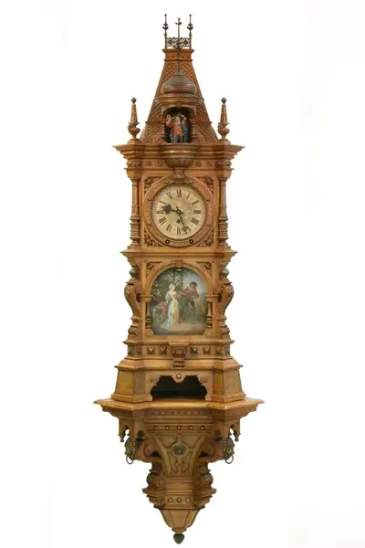 Trompeteruhr, Emilian Wehrle und Co., Furtwangen, 1890 — تصویر رکورد یوروپیانا