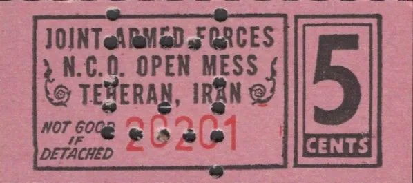 روی «5 Cents (N.C.O. Open Mess) ND (1960-1979)» — عکس رکورد Numista