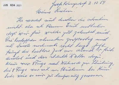 Postkarte für die Familie Stolz (01.11.1960) — تصویر رکورد یوروپیانا