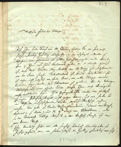 Letter from Carl Gottlob Reißiger to Louis Spohr — تصویر رکورد یوروپیانا
