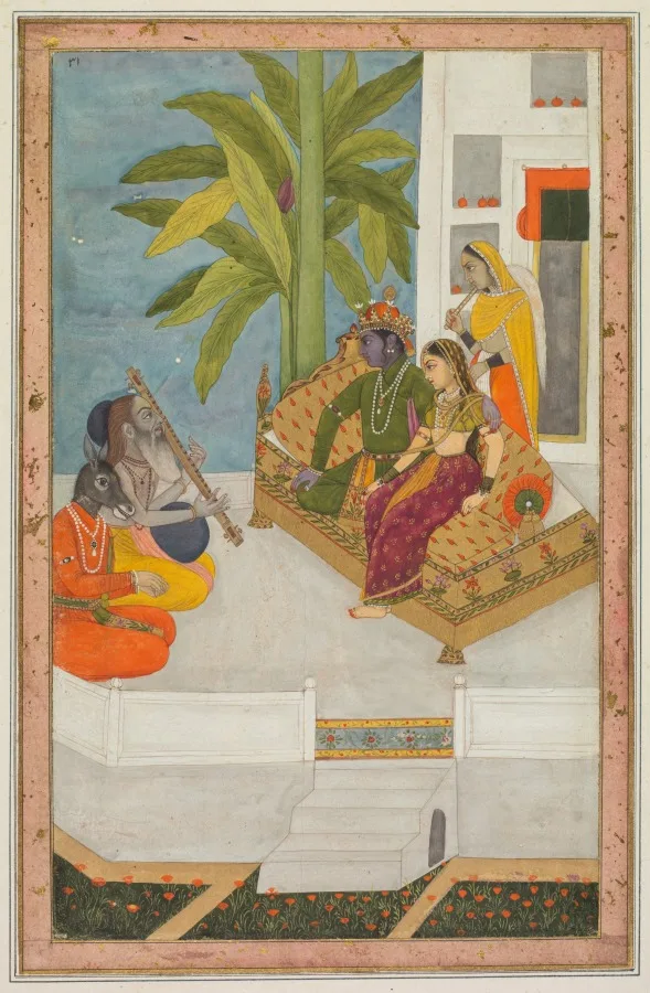 Shri Raga: An Illustration from a Ragamala Series — تصویر رکورد موزهٔ هنر کلیولند (دسترسی آزاد)