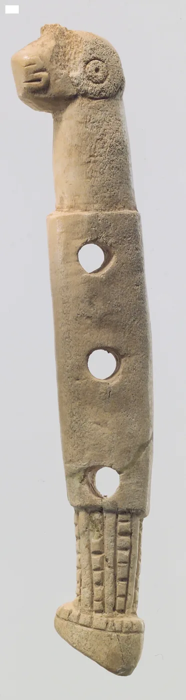 Horse bit cheekpiece in form of a horse's head and hoof — تصویر رکورد موزهٔ متروپولیتن (دسترسی آزاد)
