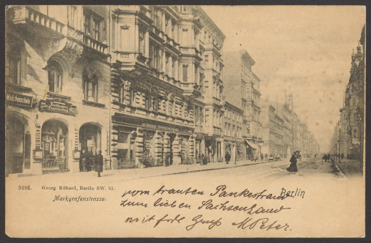 Ansichtskarte "Markgrafenstrasse" — تصویر رکورد یوروپیانا