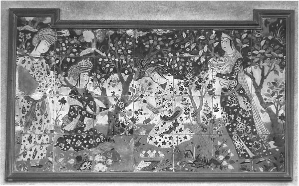 شعرخوانی در باغ — نمای تکمیلی ثبت‌شده در رکورد موزه