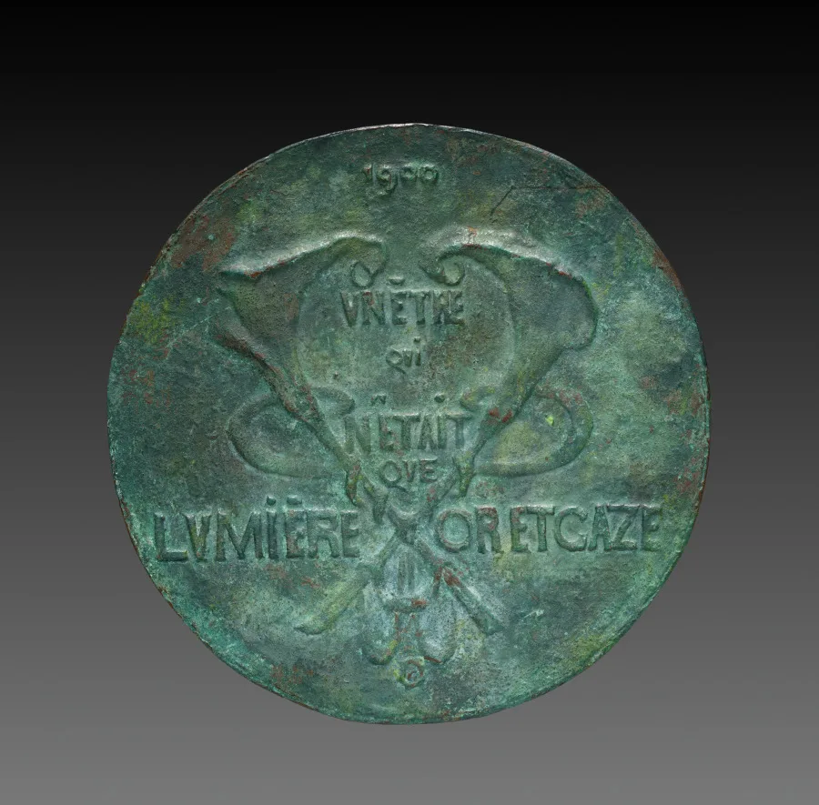 Medal: Loïe Fuller (obverse) — تصویر رکورد موزهٔ هنر کلیولند (دسترسی آزاد)