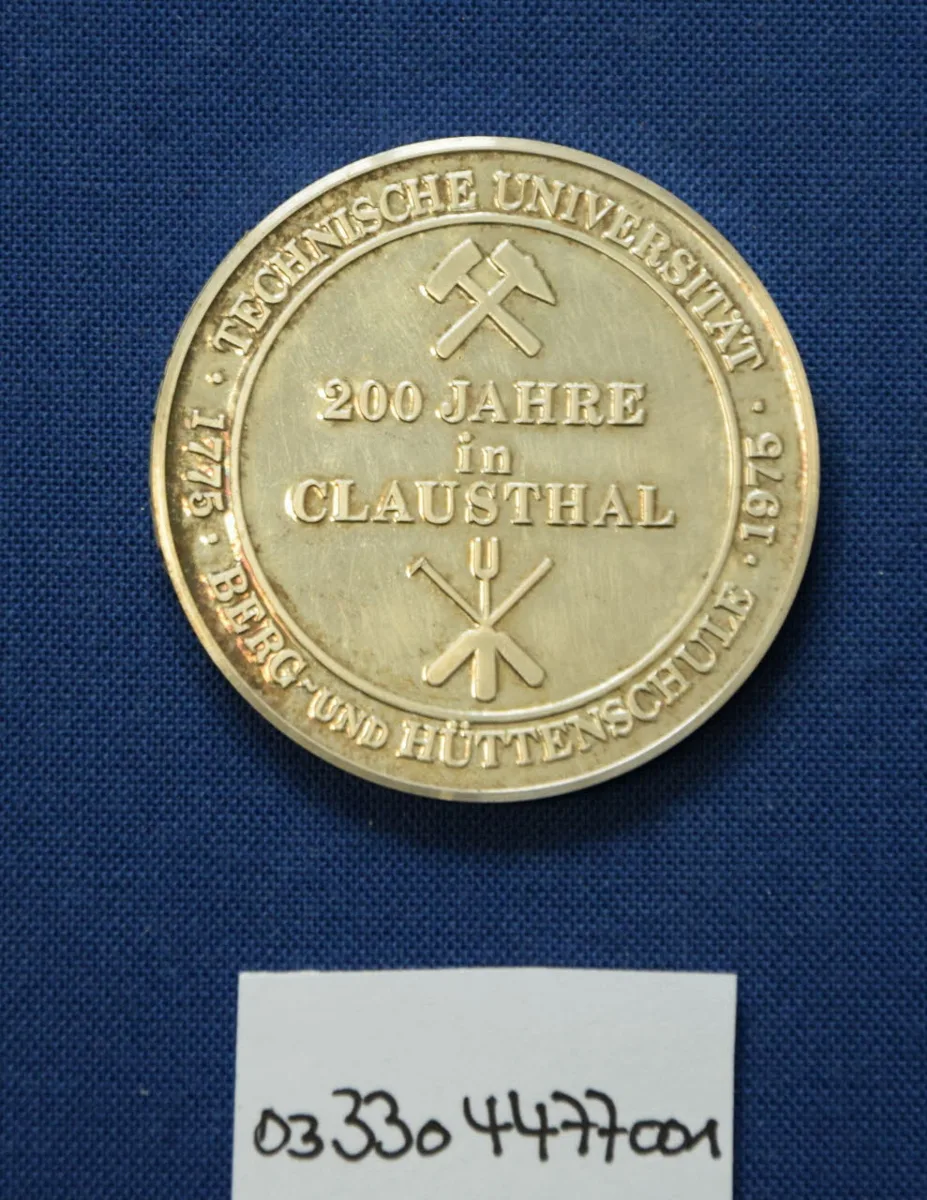 Gedenkmedaille "200 Jahre TU Clausthal" — تصویر رکورد یوروپیانا