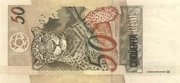 پشت اسکناس 50 reais رئال برزیل