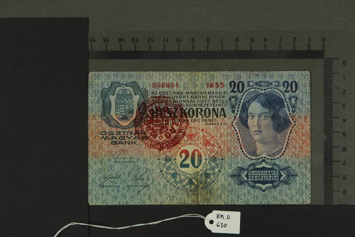 Falsifikat einer Banknote KM-O.630 — تصویر رکورد یوروپیانا