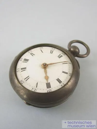Silbertaschenuhr - Zylinderhemmung, Schneckenradkette — تصویر رکورد یوروپیانا