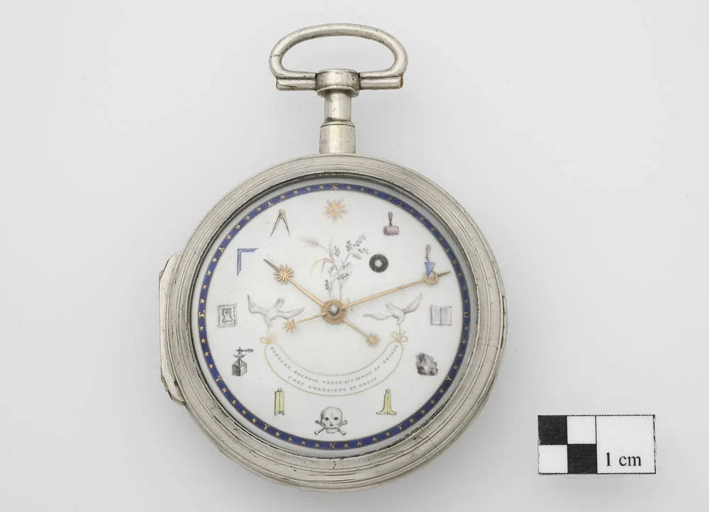 Silberne Freimaurer-Taschenuhr — تصویر رکورد یوروپیانا