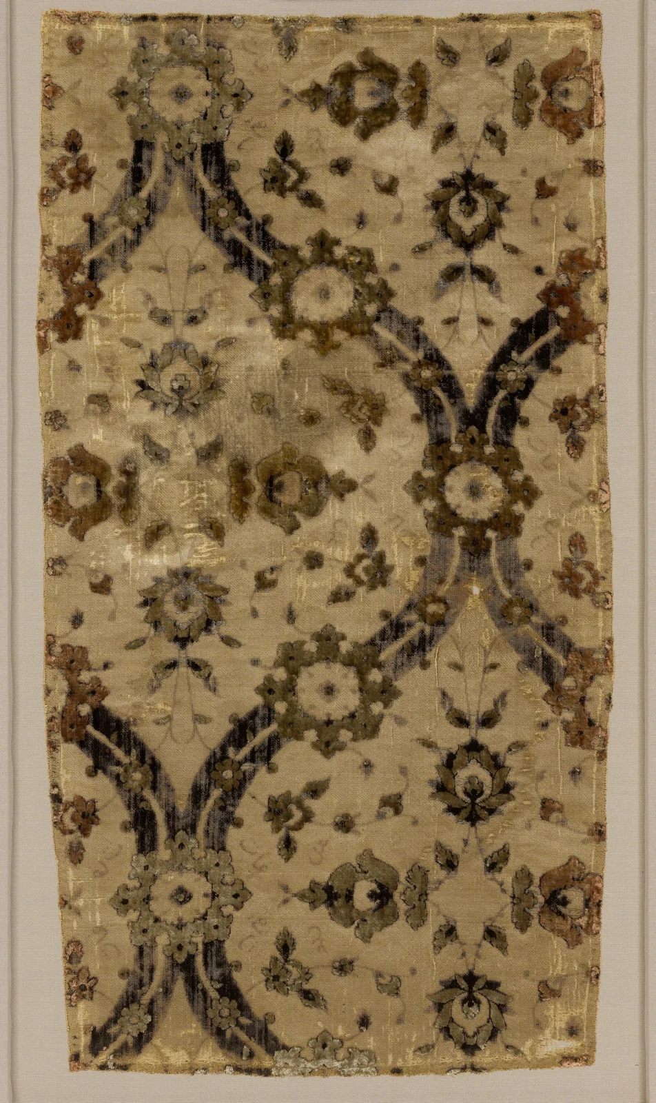 Silk Velvet Designed by 'Ghiyath' — تصویر رکورد موزهٔ متروپولیتن (دسترسی آزاد)