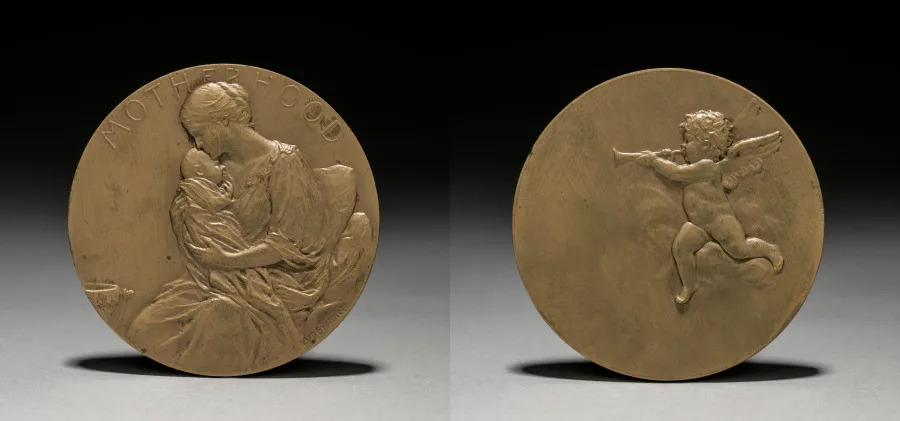 Medal: Motherhood — تصویر رکورد موزهٔ هنر کلیولند (دسترسی آزاد)