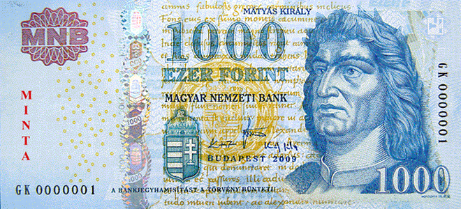 روی اسکناس — 1000 فورینت مجارستان