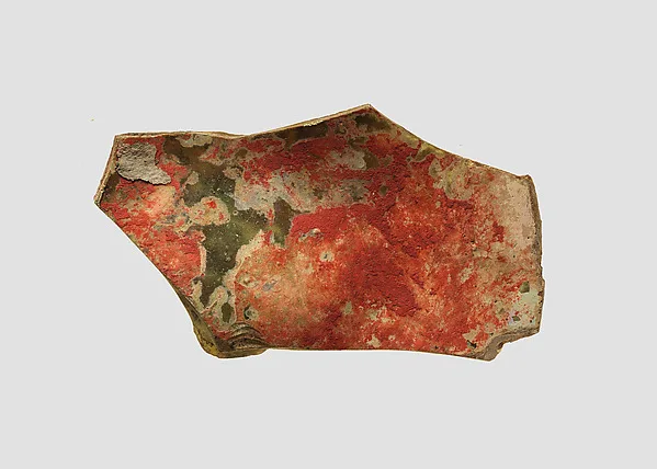 Glass vessel fragment — تصویر رکورد موزهٔ متروپولیتن (دسترسی آزاد)