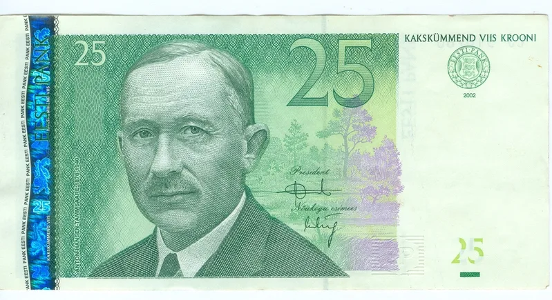 Banknote 25 crowns 2002. a. — تصویر رکورد یوروپیانا