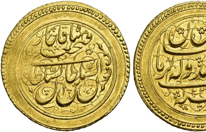 روی و پشت «۱ تومان — فتحعلی‌شاه قاجار، ۱۸۱۸–۱۸۲۵ م» — عکس رکورد کاتالوگ نومیستا