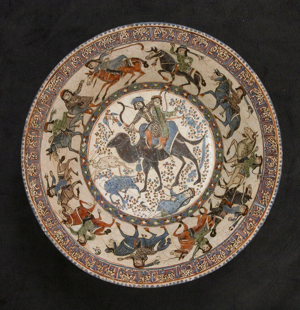 Bahram Gur and Azada — تصویر رکورد موزهٔ متروپولیتن (دسترسی آزاد)