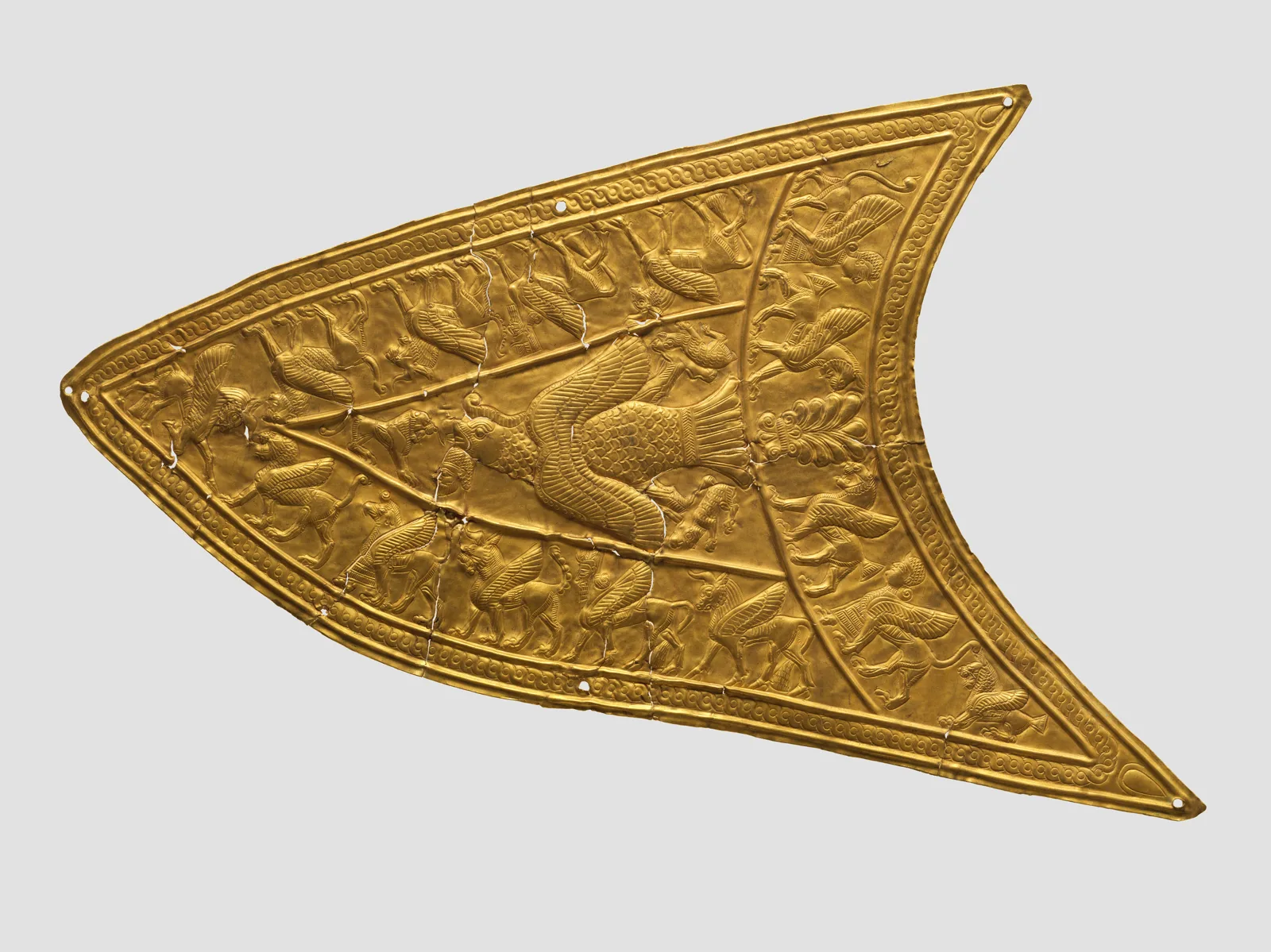 Plaque with a bird of prey and winged beasts — تصویر رکورد موزهٔ متروپولیتن (دسترسی آزاد)