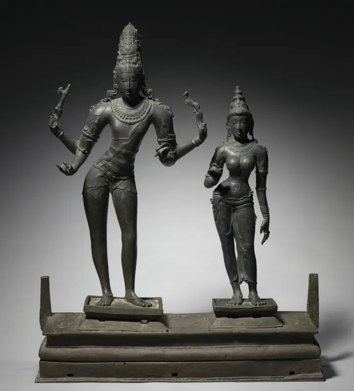 Shiva and Parvati — تصویر رکورد موزهٔ هنر کلیولند (دسترسی آزاد)