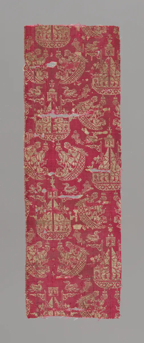 Fragment of a Dress Fabric — تصویر رکورد مؤسسهٔ هنر شیکاگو (دسترسی آزاد)