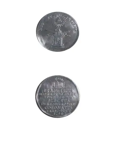 Medalie dedicată alegerii și încoronării lui Francisc I ca rege roman — تصویر رکورد یوروپیانا