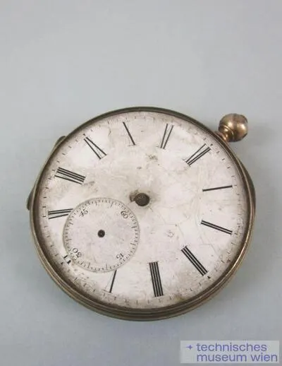 Taschenuhr mit Ankerhemmung, Silbergehäuse, Emailzifferblatt — تصویر رکورد یوروپیانا