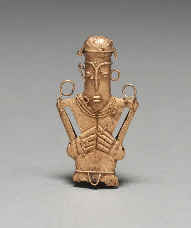 Tunjos (Votive Offering Figurine) — تصویر رکورد موزهٔ هنر کلیولند (دسترسی آزاد)