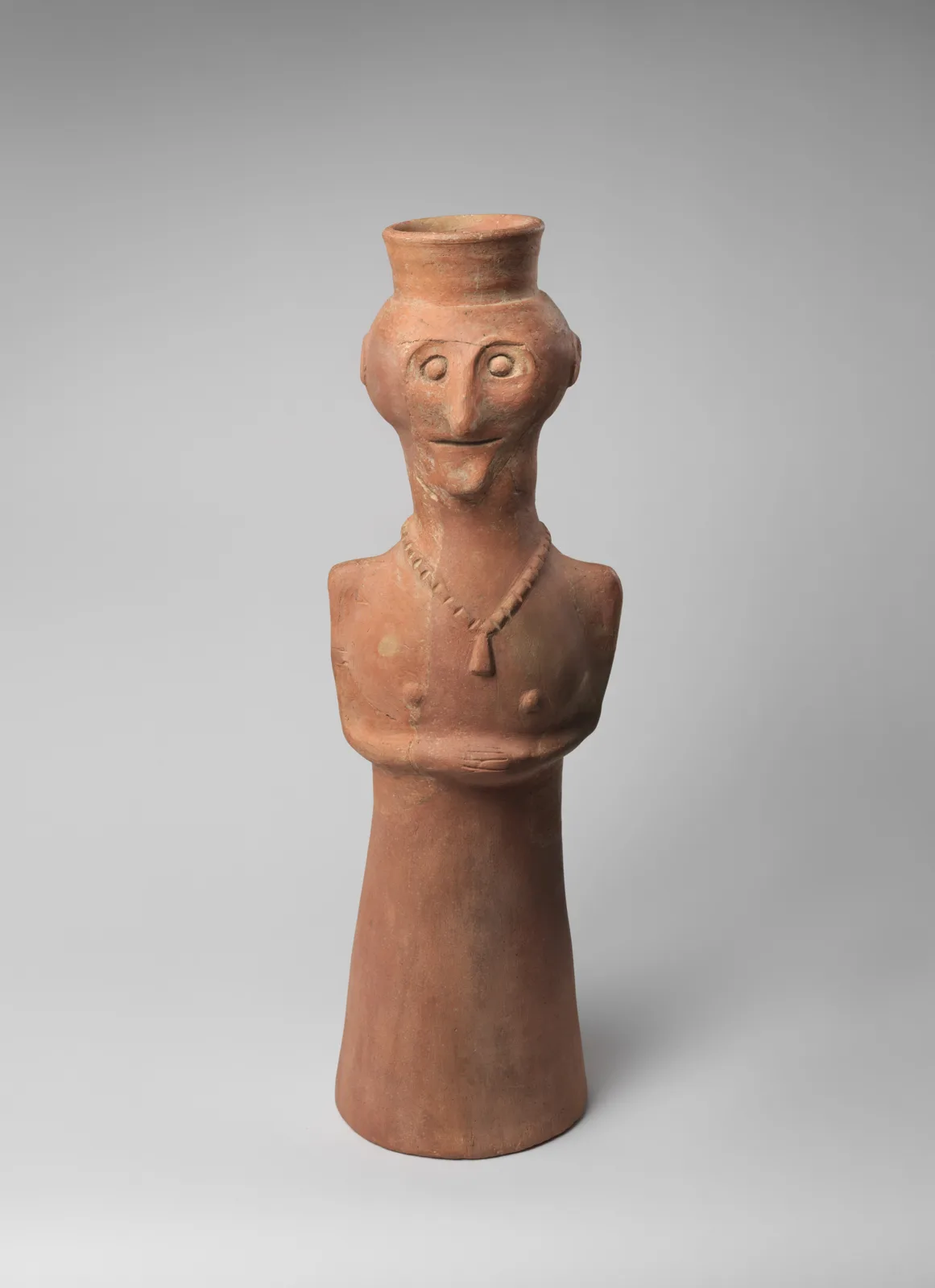 Vessel in form of female (?) figure — تصویر رکورد موزهٔ متروپولیتن (دسترسی آزاد)