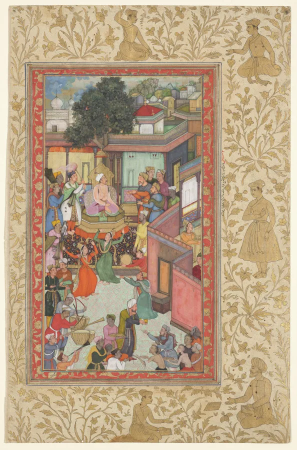 Circumcision ceremony for Akbar’s sons, painting 126 from an Akbar-nama (Book of Akbar) of Abu’l Fazl (Indian, 1551–1602) — تصویر رکورد موزهٔ هنر کلیولند (دسترسی آزاد)
