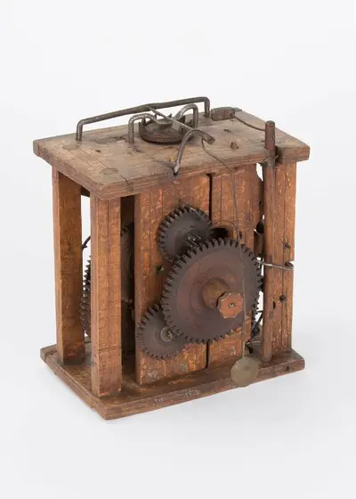 Holzräderuhrwerk, Schwarzwald, um 1780 — تصویر رکورد یوروپیانا