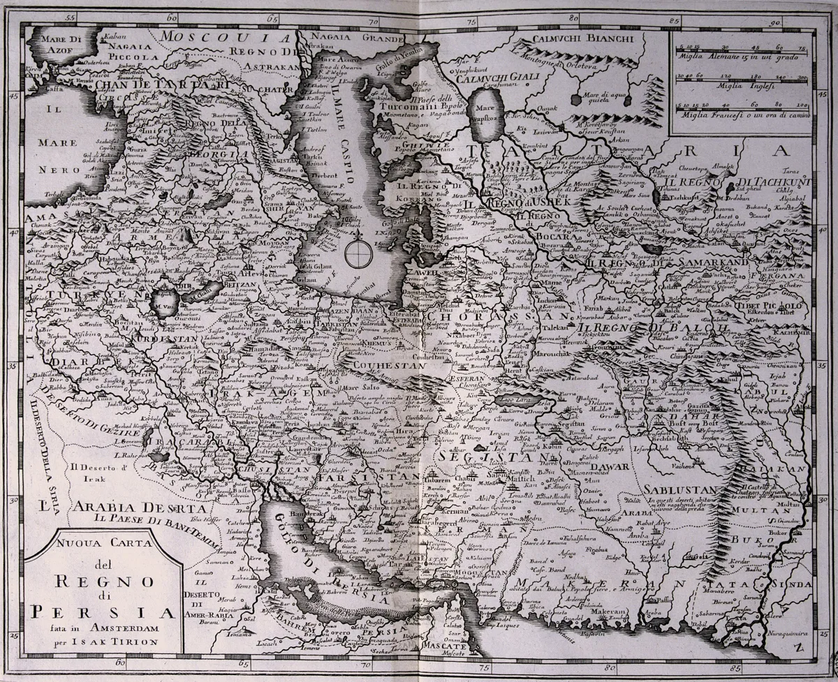 Nuova carta del regno di Persia — تصویر رکورد یوروپیانا