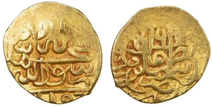 روی و پشت «¼ مثقال — شاه تهماسب یکم صفوی، ۱۵۵۹–۱۵۷۳ م» — عکس رکورد کاتالوگ نومیستا
