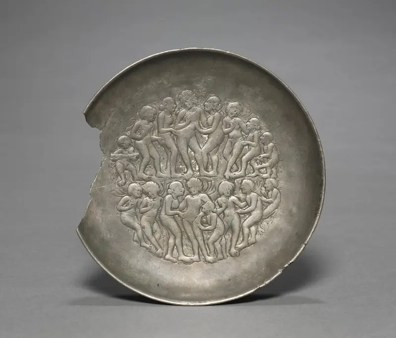 Plate with a Scene of Revelry — تصویر رکورد موزهٔ هنر کلیولند (دسترسی آزاد)