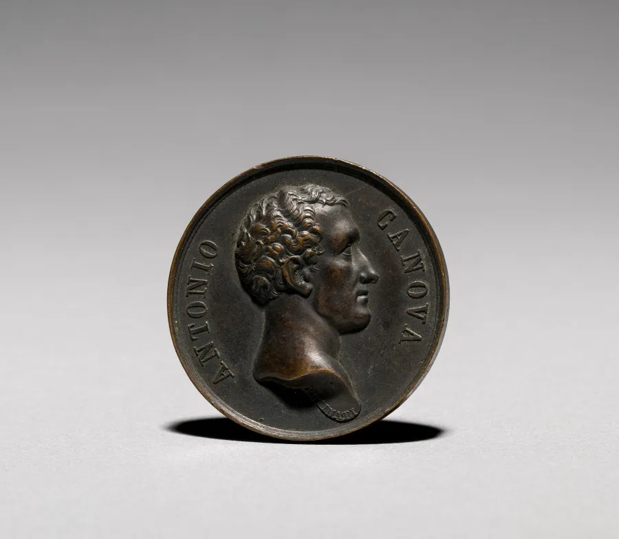 Medal: Antonio Canova (obverse) — تصویر رکورد موزهٔ هنر کلیولند (دسترسی آزاد)