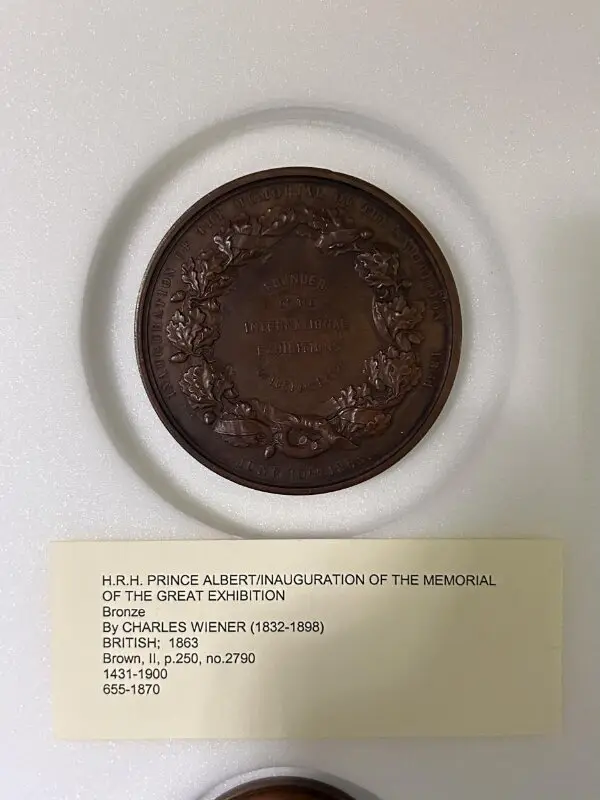 Medal: Prince Albert — تصویر رکورد موزهٔ ویکتوریا و آلبرت