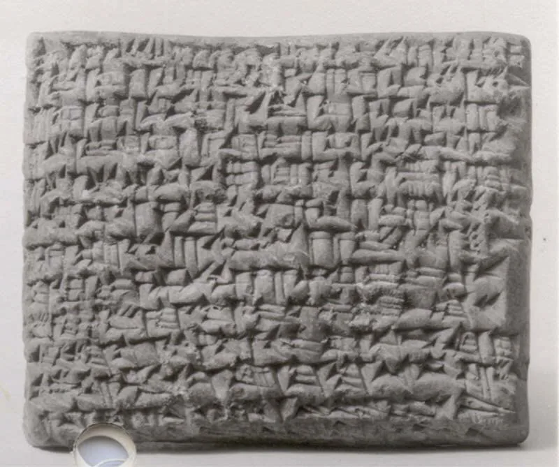 Cuneiform tablet: house rental contract, archive of Iddin-Nabu and Shellebi — تصویر رکورد موزهٔ متروپولیتن (دسترسی آزاد)