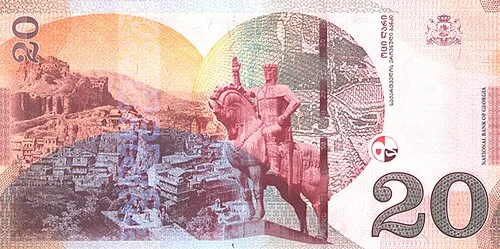 پشت اسکناس — 20 lari گرجستان