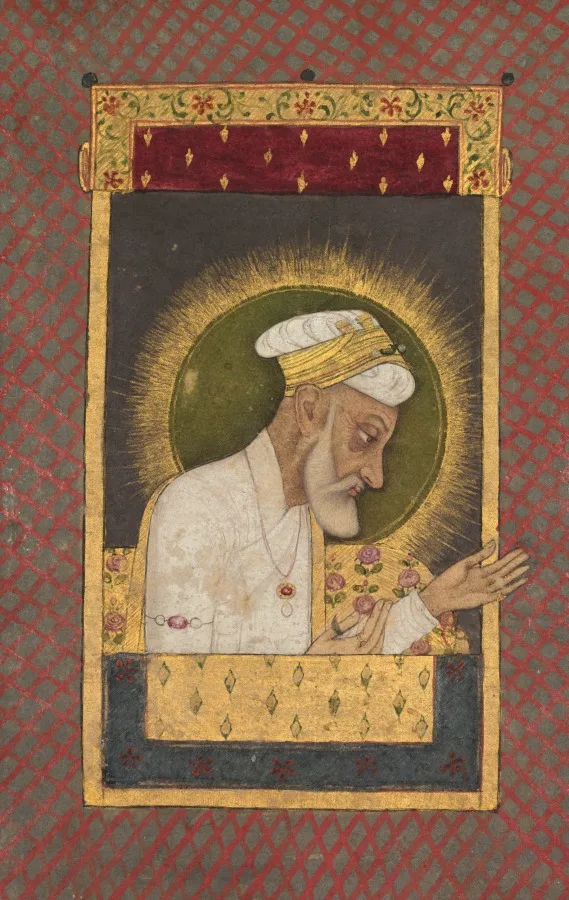 Portrait of Emperor Alamgir (Aurangzeb) — تصویر رکورد موزهٔ هنر کلیولند (دسترسی آزاد)