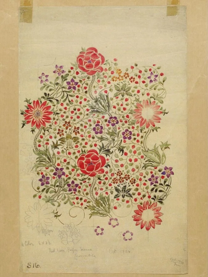 Persian Garden — تصویر رکورد موزهٔ ویکتوریا و آلبرت — شمارهٔ رکورد E.681-1974
