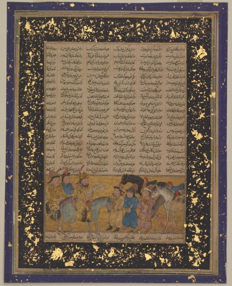 Siyavush receives Piran's letter, from the Book of Kings (Shahnama) by Firdausi — تصویر رکورد یوروپیانا