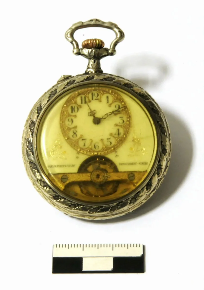 Taschenuhr (Wochenuhr) mit Bergbaumotiv — تصویر رکورد یوروپیانا